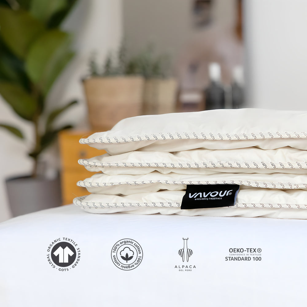 
                  
                    Duvet made from 100% alpaca wool
                  
                